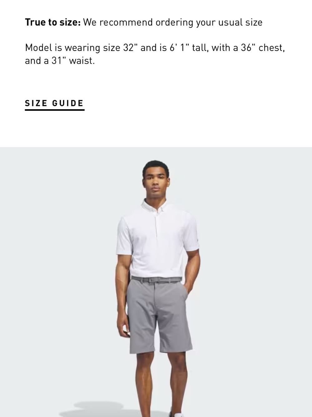 Adidas Ultimate365 gray shorts
